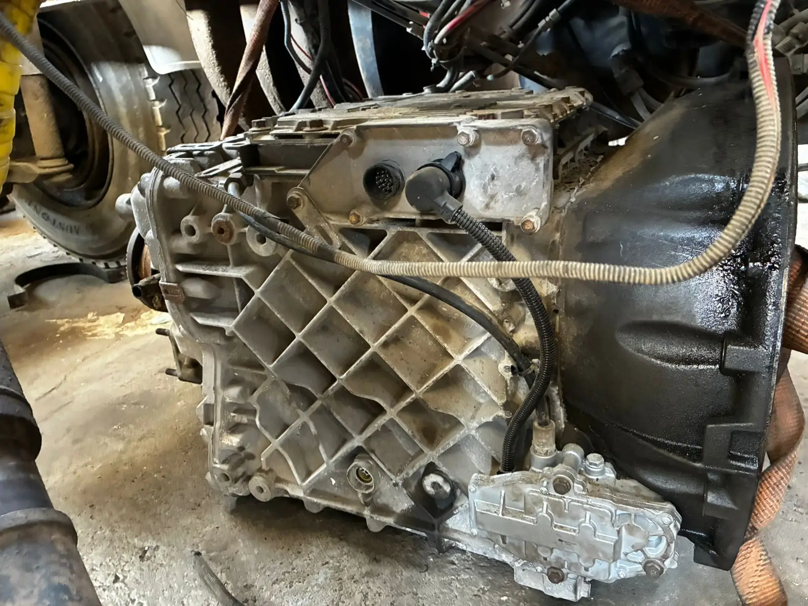 Camión listo para volver a trabajar después de reparación